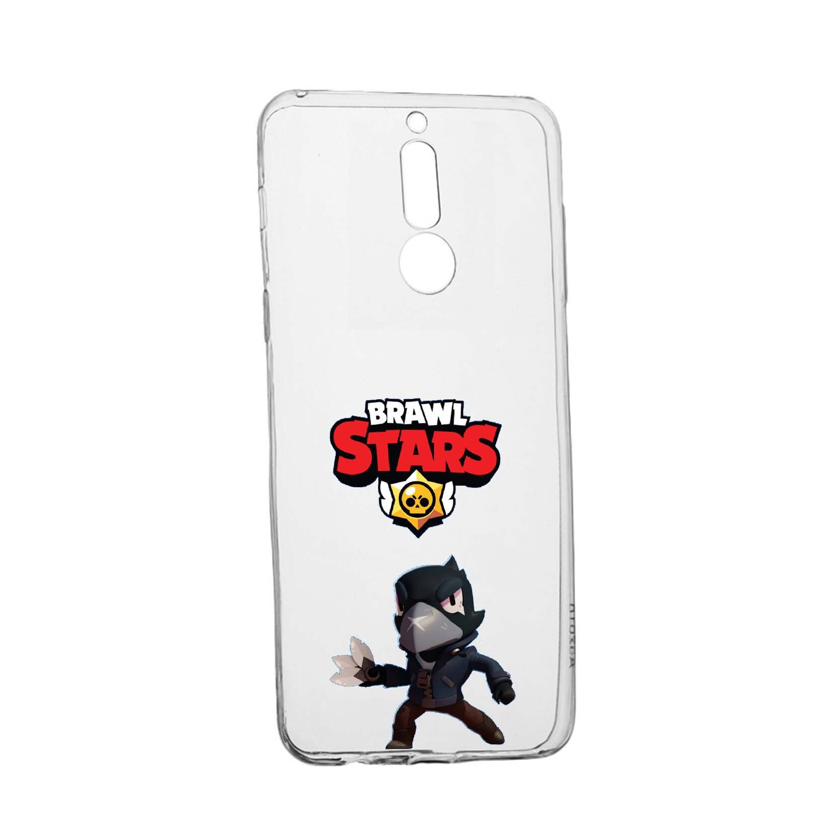Husa Brawl Stars Crow, pentru LG K40 / K12 Plus, rezistenta la uzura, anti-alunecare, din silicon Premium, 644