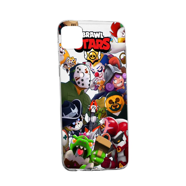 Husa Brawl Stars, pentru Samsung Galaxy A71, rezistenta la uzura, anti-alunecare, din silicon Premium, 646