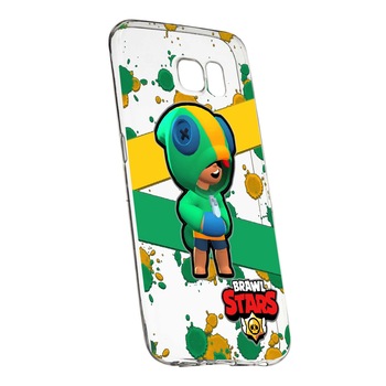 Husa Brawl Stars Leon, pentru Samsung Galaxy S7 Edge, rezistenta la uzura, anti-alunecare, din silicon Premium, 647 Husa Brawl Stars Leon, pentru Samsung Galaxy S7 Edge, rezistenta la uzura, anti-alunecare, din silicon Premium, 647