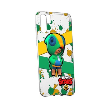 Husa Brawl Stars Leon, pentru Samsung Galaxy Note 10 Plus, rezistenta la uzura, anti-alunecare, din silicon Premium, 647 Husa Brawl Stars Leon, pentru Samsung Galaxy Note 10 Plus, rezistenta la uzura, anti-alunecare, din silicon Premium, 647