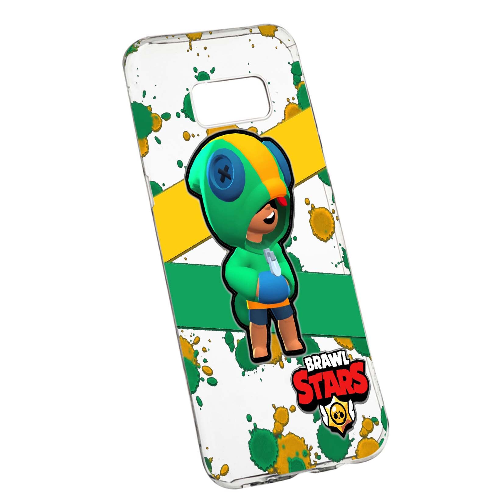 Husa Brawl Stars Leon, pentru Samsung Galaxy S8, rezistenta la uzura, anti-alunecare, din silicon Premium, 647