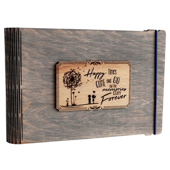 Album foto / GuestBook / Caiet amintiri VintageBox personalizata prin gravare model Papadie - gri Album foto / GuestBook / Caiet amintiri VintageBox personalizata prin gravare model Papadie - gri