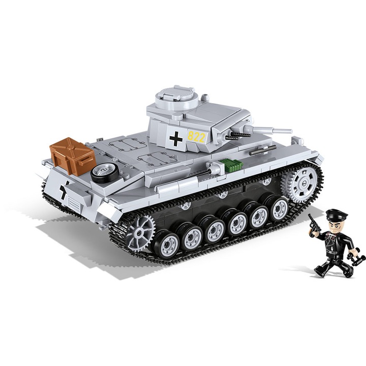 Cobi építőkészlet , második világháborús, PANZER III AUSF tank, 470 darabos