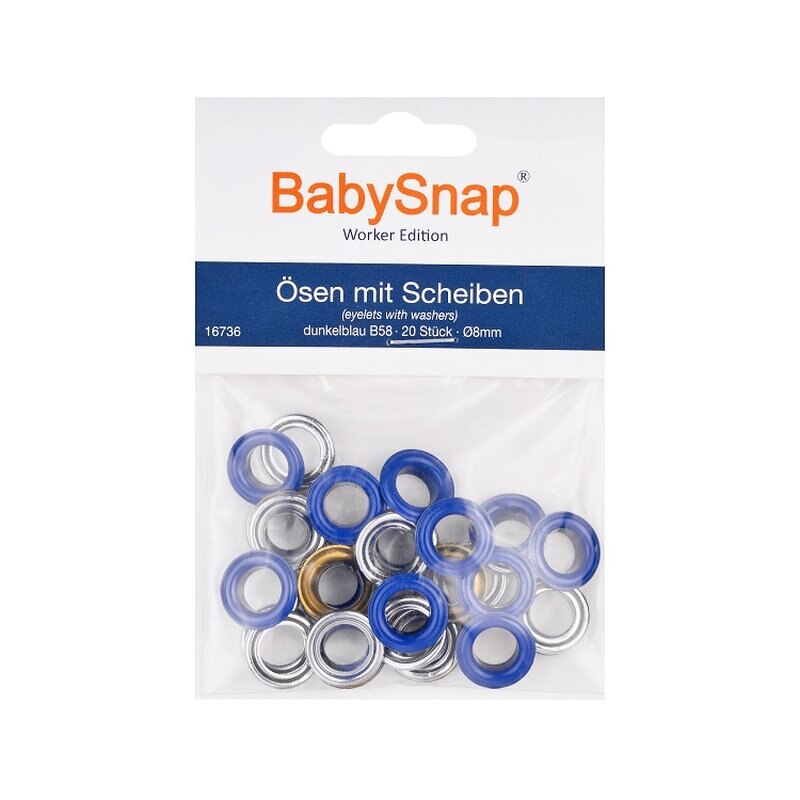 Set ocheti BabySnap 8mm - B58 Bleumarin