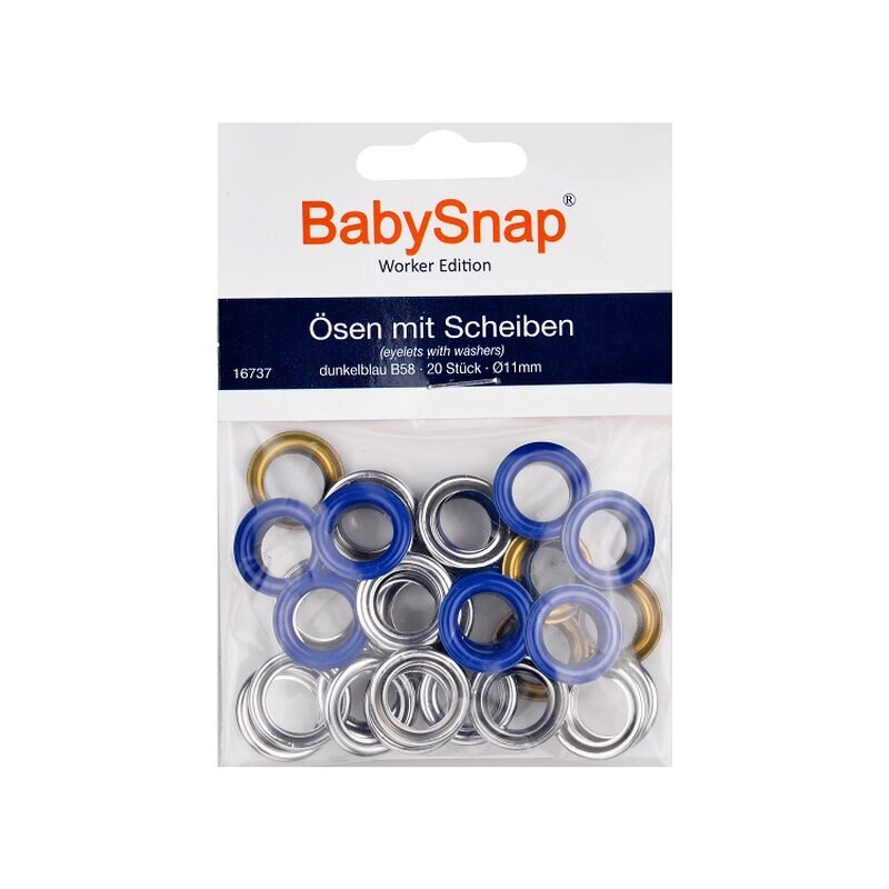 Set ocheti BabySnap 11mm - B58 Bleumarin