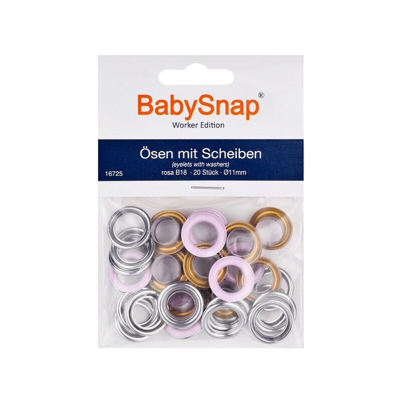 Set ocheti BabySnap 11mm - B18 Roz
