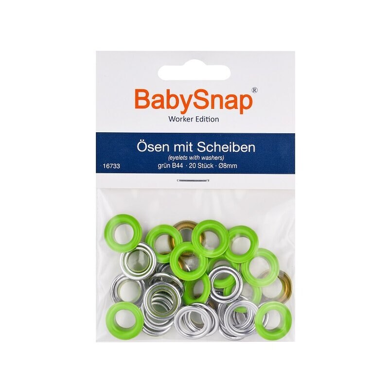 Set ocheti BabySnap 8mm - B44 Verde