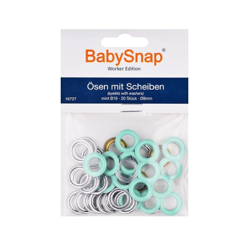 Set ocheti BabySnap 8mm - B19 Turquoise