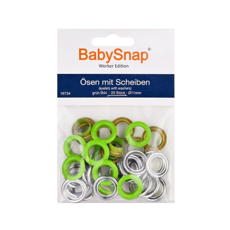 Set ocheti BabySnap 11mm - B44 Verde
