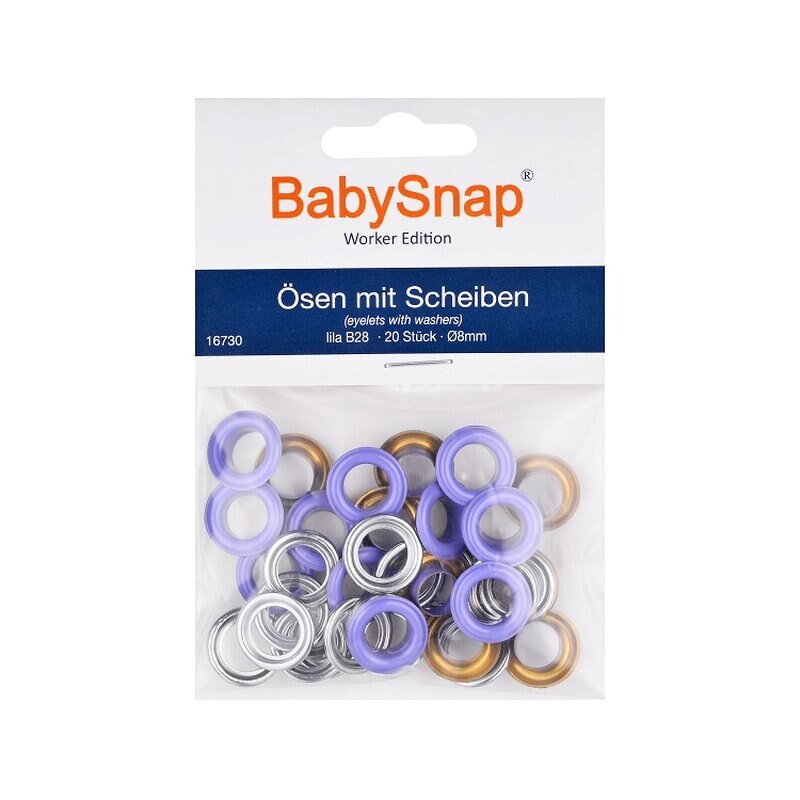 Set ocheti BabySnap 8mm - B28 Violet