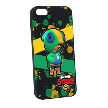 Husa Apple iPhone SE / 5S / 5, Brawl Stars Leon, rezistenta la uzura, anti-alunecare, din silicon Premium, B647 Husa Apple iPhone SE / 5S / 5, Brawl Stars Leon, rezistenta la uzura, anti-alunecare, din silicon Premium, B647