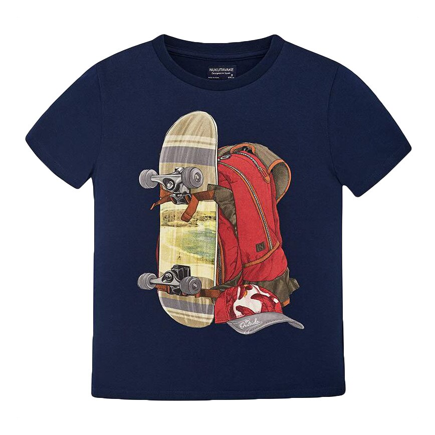 Tricou, Mayoral, cu maneca scurta, baieti, bleumarin, 16 ani