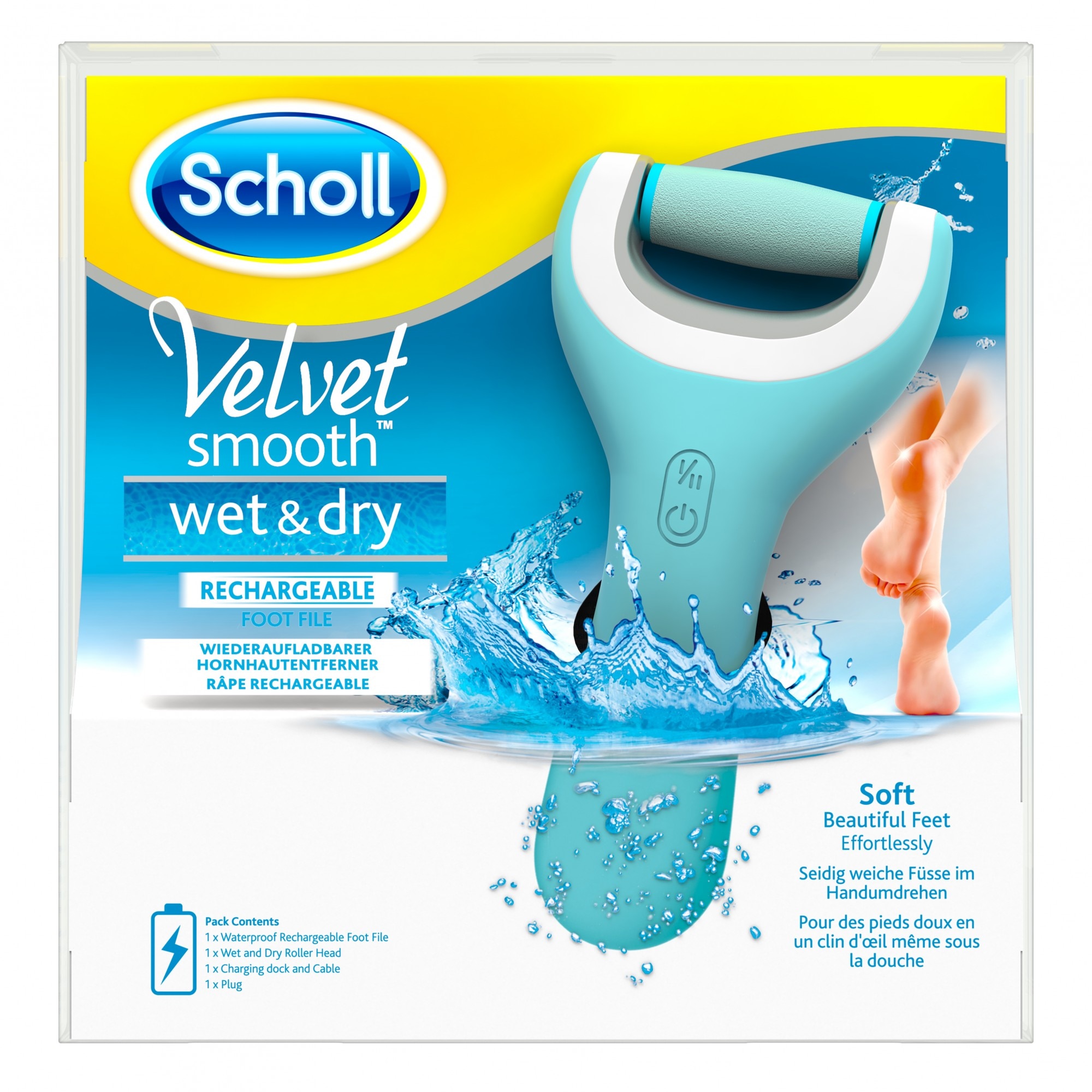 Millimeter staff Repellent Pila electronica reincarcabila Scholl Velvet Smooth Wet & Dry - eMAG.ro