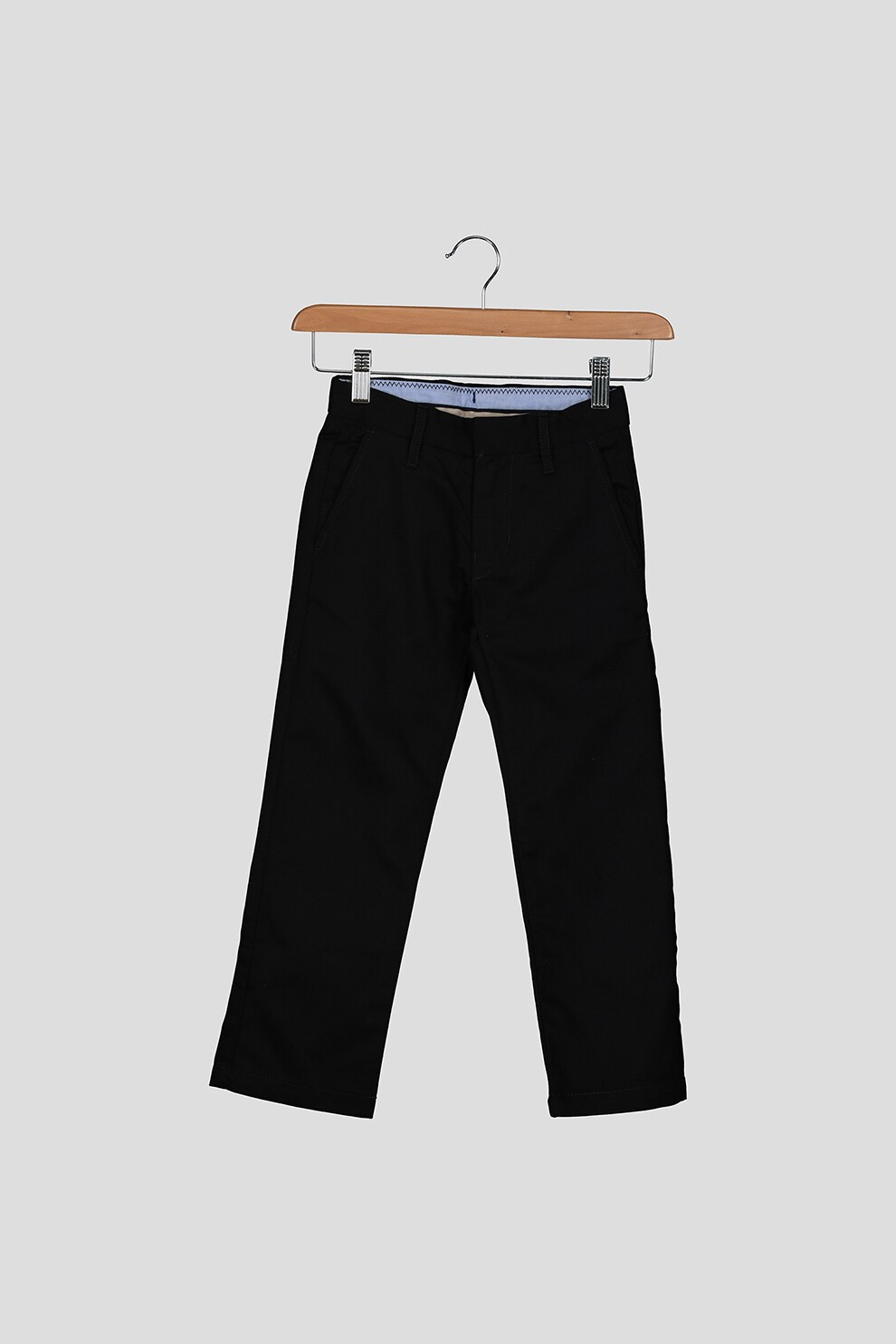 GAP, Pantaloni chino cu buzunare oblice, Negru, 155 CM
