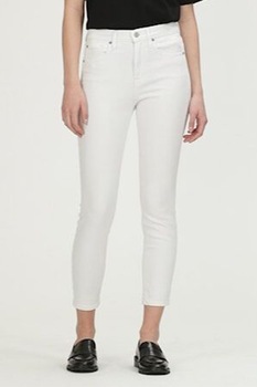 GAP, Blugi crop skinny, Alb, 28 GAP, Blugi crop skinny, Alb, 28