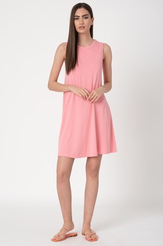 GAP, Rochie evazata cu decupaj pe partea din spate, Roz GAP, Rochie evazata cu decupaj pe partea din spate, Roz