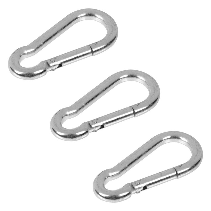 Set 3 carlige carabiner, Maison du Paradis, 6 cm