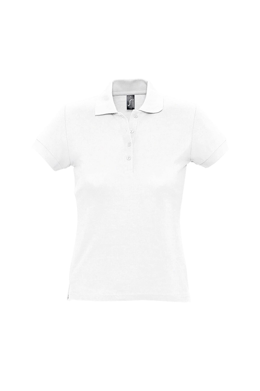 Tricou polo pique dama Passion, Sol's, Alb