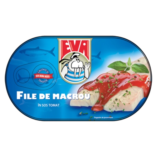 File de Macrou in sos tomat 170g EVA