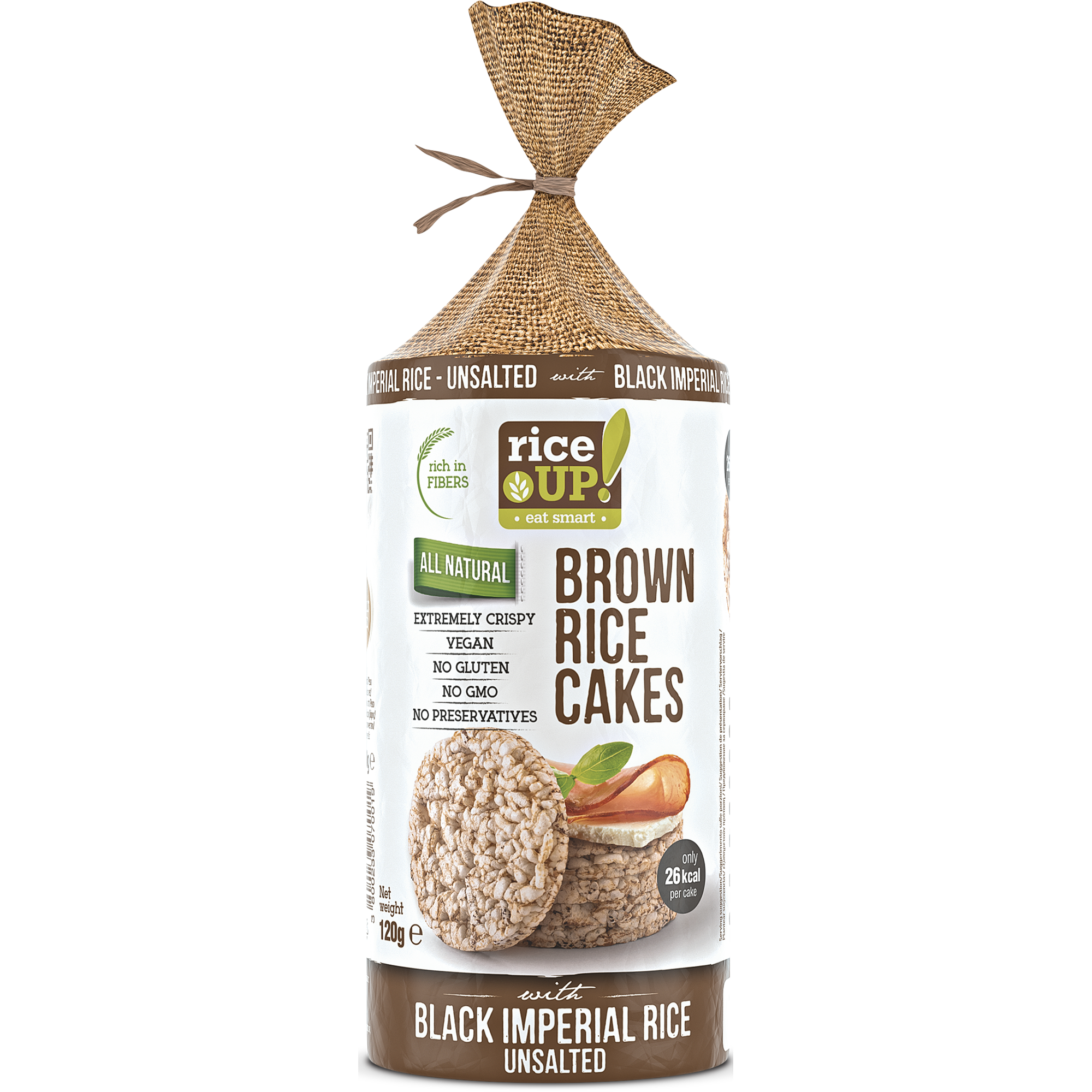 Rondele din orez fara sare RiceUP, 120 g