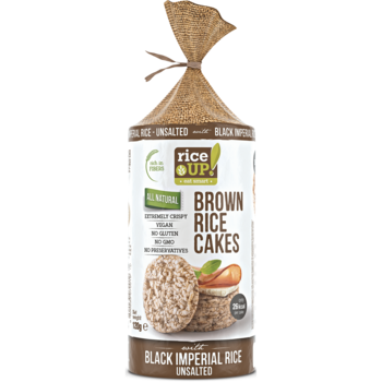 Rondele din orez fara sare RiceUP, 120 g Rondele din orez fara sare RiceUP, 120 g
