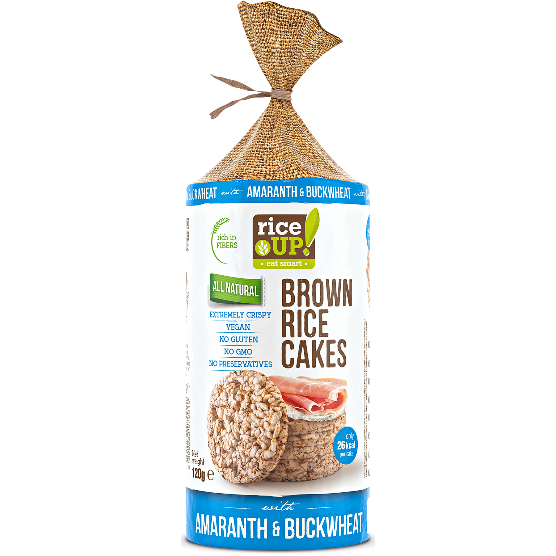 Rondele din orez cu amarant si hrisca RiceUP, 120 g