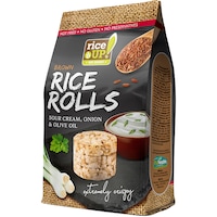 Mini-rondele din orez brun cu ceapa & smantana, fara gluten 50g RICE UP