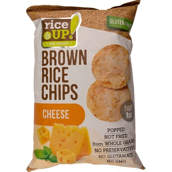Chips din orez cu branza RiceUP, 60 g Chips din orez cu branza RiceUP, 60 g