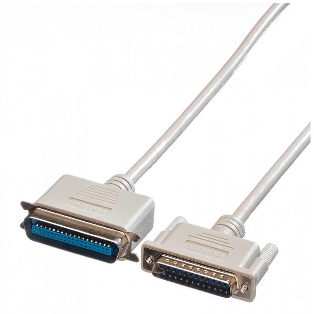 Cablu adaptor paralel D-SUB DB25 ST - C36 ST, Migros, 3 m, alb