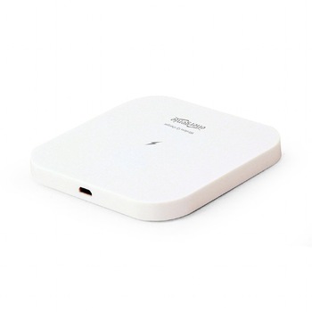 Alimentator wireless compatibil cu telefoanele certificate Qi, Alb Alimentator wireless compatibil cu telefoanele certificate Qi, Alb