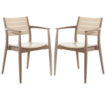 Set 2 scaune dining/cafenea Raki Regnum cafea capucino 44x56xh81cm din polipropilen cu fibra de sticla Set 2 scaune dining/cafenea Raki Regnum cafea capucino 44x56xh81cm din polipropilen cu fibra de sticla