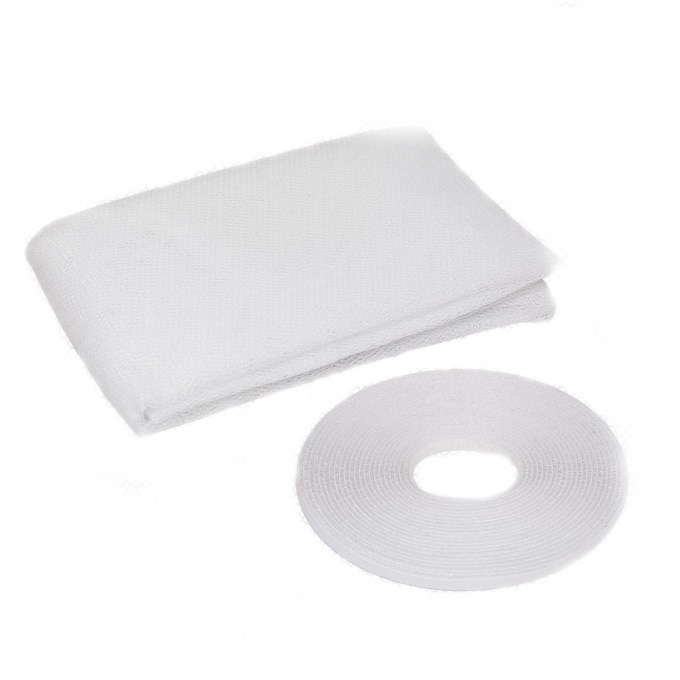 Plasa anti-tantari/insecte Easy-to-Install, pentru ferestre,130 x 130 cm, lavabil 30° C, rezistent radiatii solare, alb