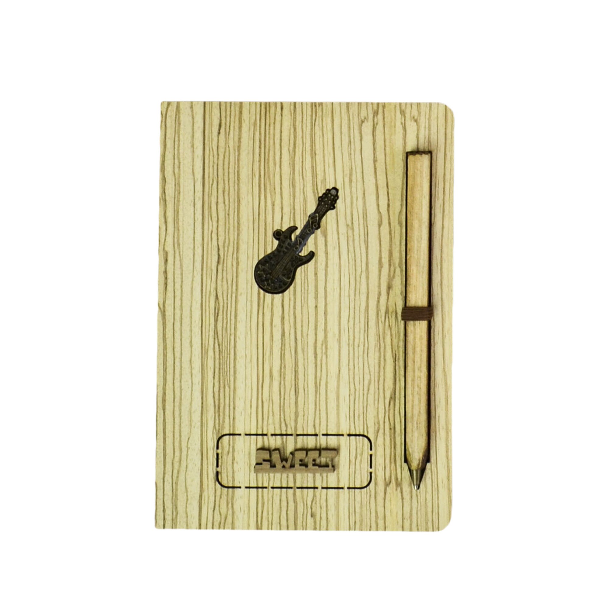 Agenda Lemn Feelings, Model 3, 19 x 13 cm