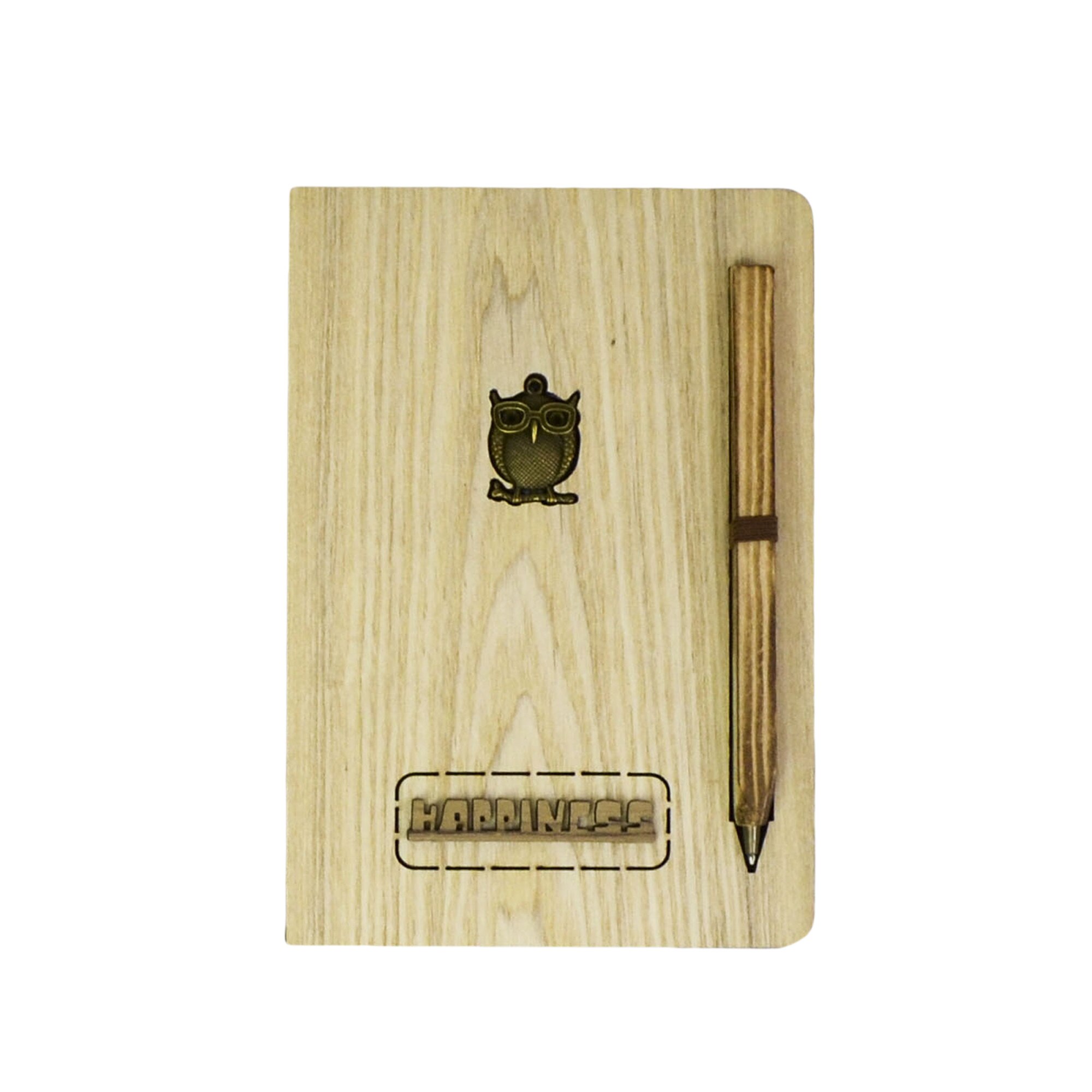 Agenda Lemn Feelings, Model 2, 19 x 13 cm