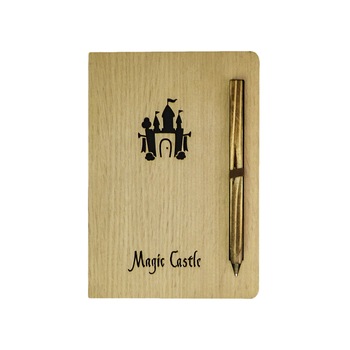 Agenda Lemn Fun Life, Model 1, 19 x 13 cm Agenda Lemn Fun Life, Model 1, 19 x 13 cm