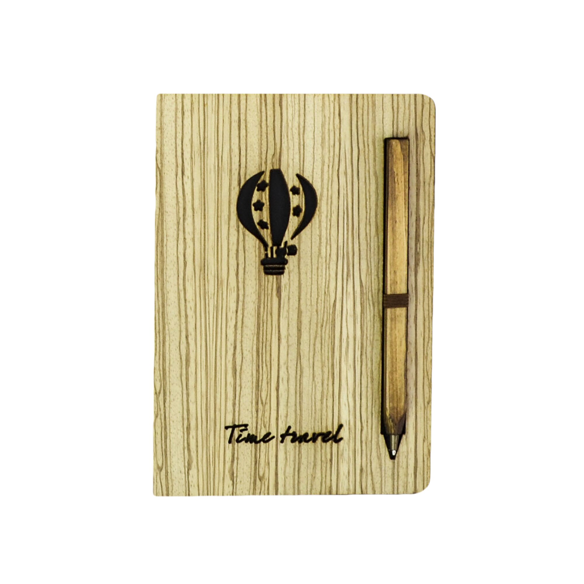 Agenda Lemn Fun Life, Model 4, 19 x 13 cm