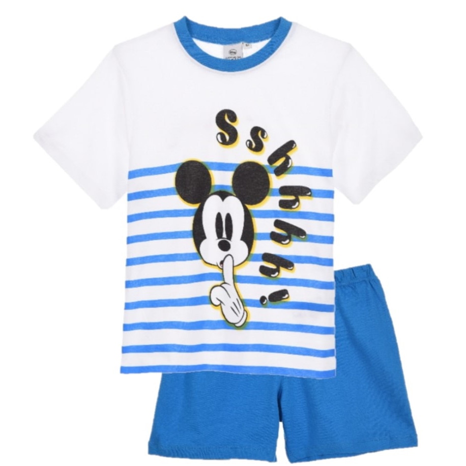 Pijama Disney Mickey Mouse, Alb/Albastru