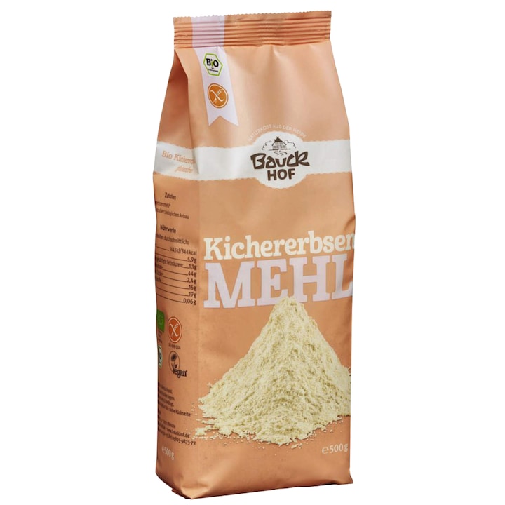 Faina de naut fara gluten Bauckhof, 500g