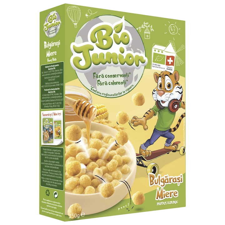 Cereale bulgarasi cu miere Bio Junior, 250g