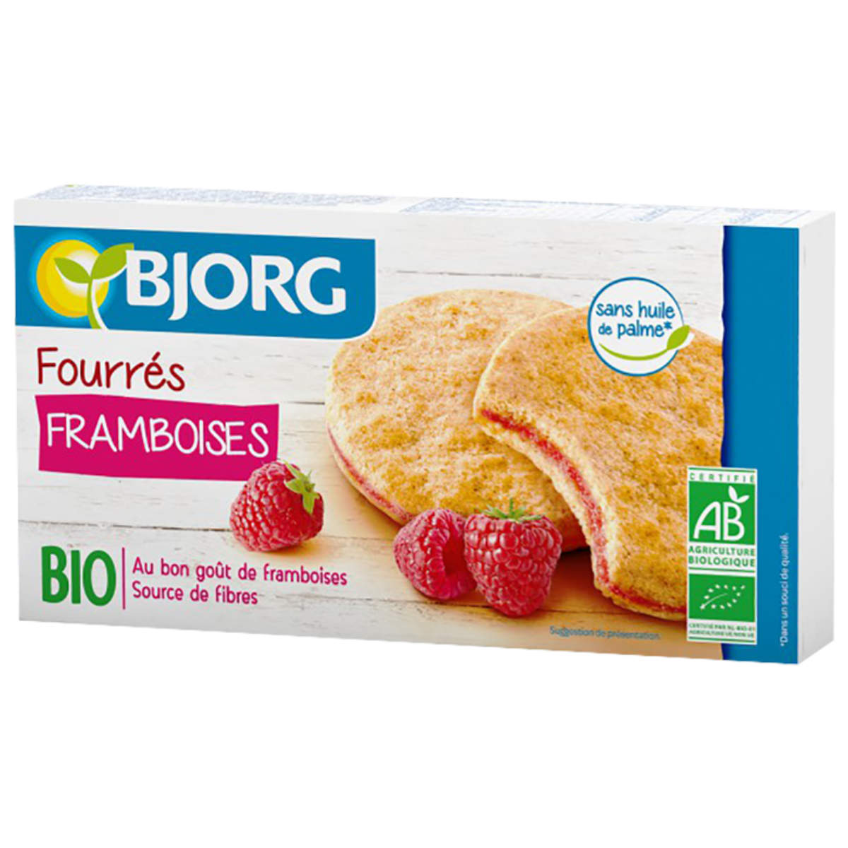 Biscuiti cu zmeura BIO Bjorg, 175g