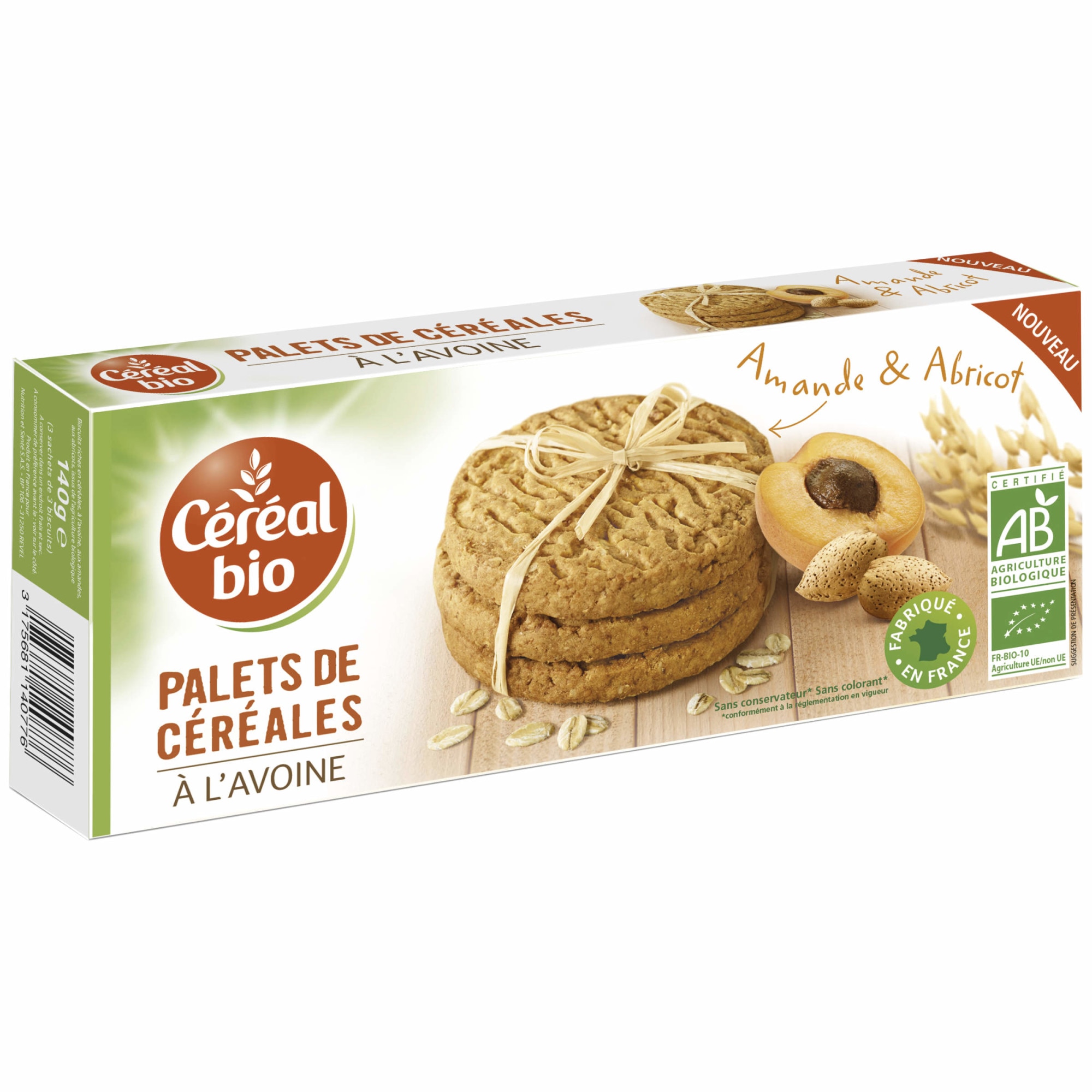 Paleuri ovaz si caise Cereal Bio, 140g