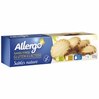 Biscuiti natur, fara gluten si fara lactoza Allergo, 120g
