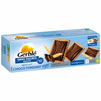 Biscuiti dietetici cu ciocolata Gerble, 126g Biscuiti dietetici cu ciocolata Gerble, 126g