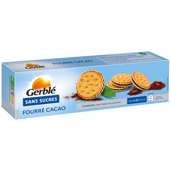Biscuiti sandvis cu ciocolata Gerble, 185g Biscuiti sandvis cu ciocolata Gerble, 185g