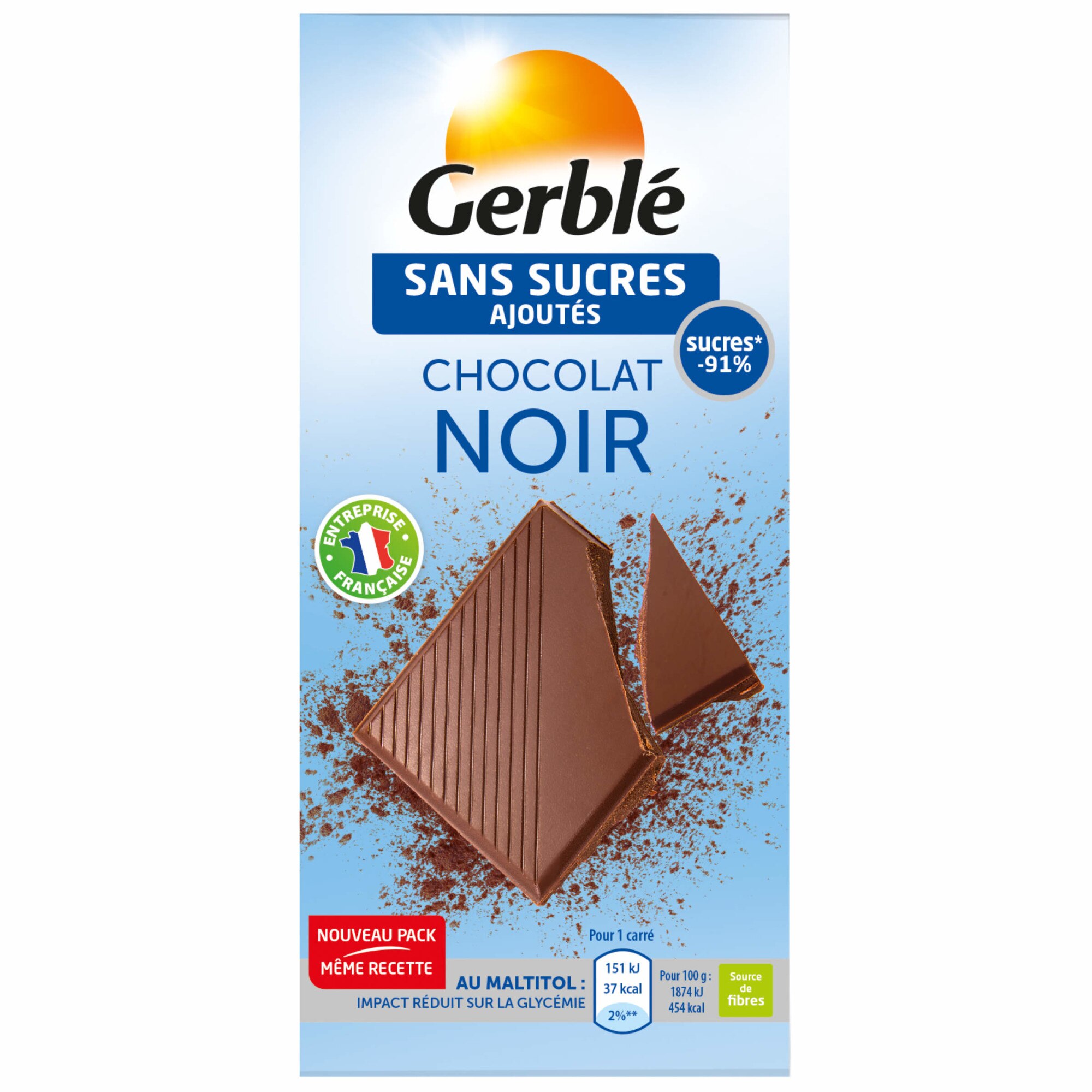 Ciocolata neagra Gerble, 80g