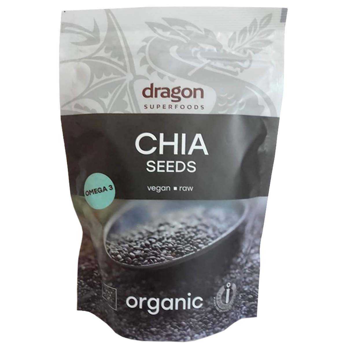 Seminte de chia raw bio Dragon Superfoods, 200g