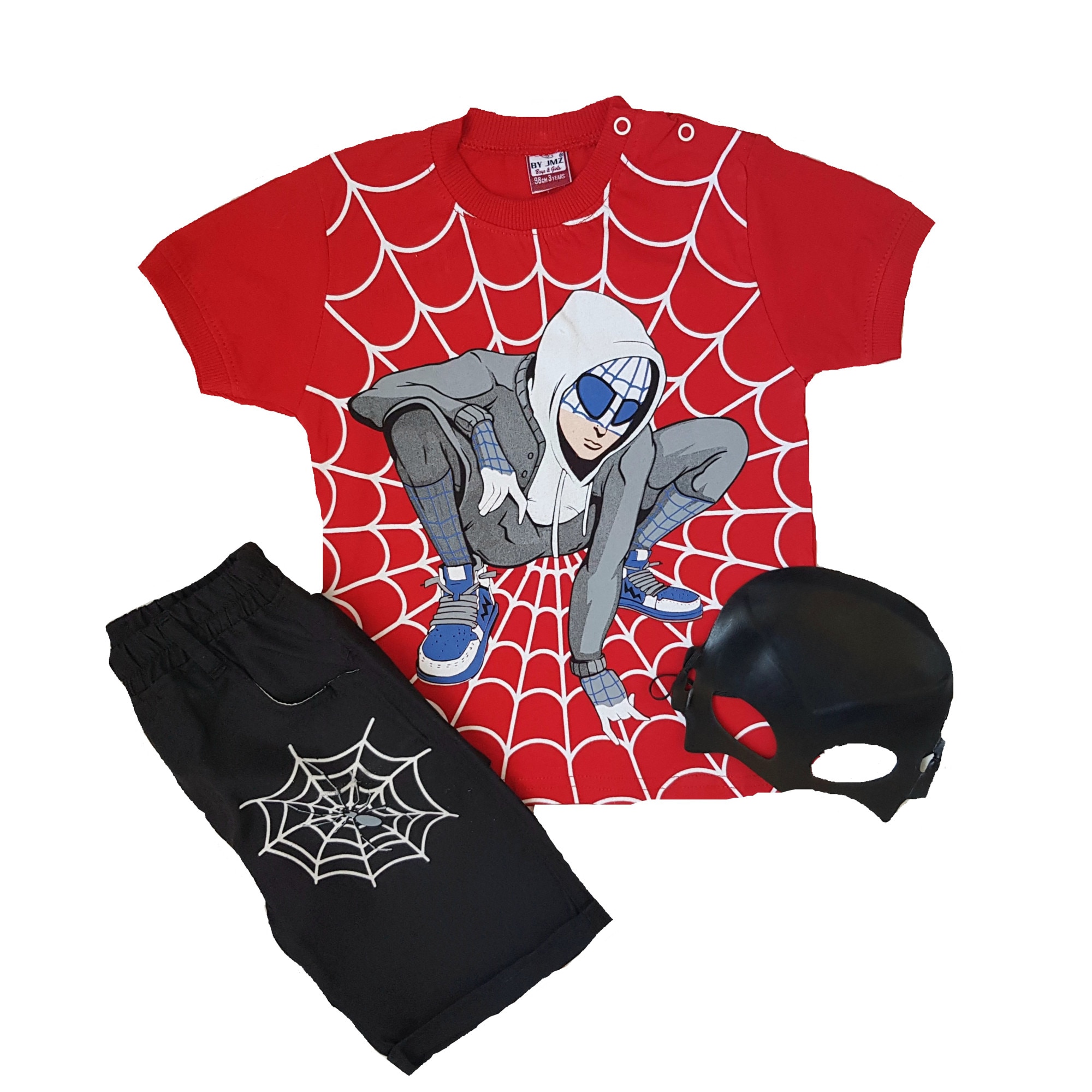 Compleu din 3 piese baieti, Necix's, Spiderman, Multicolor