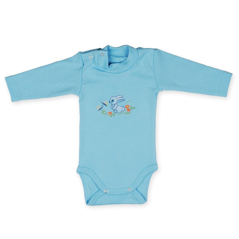 Body cu maneca lunga pentru luni, bleu