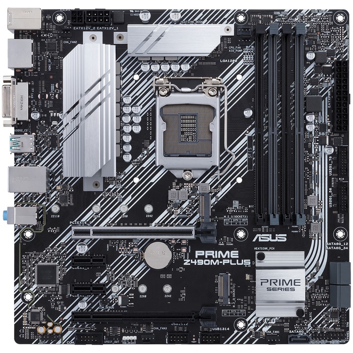 Placa de baza ASUS PRIME Z490M-PLUS, Socket 1200