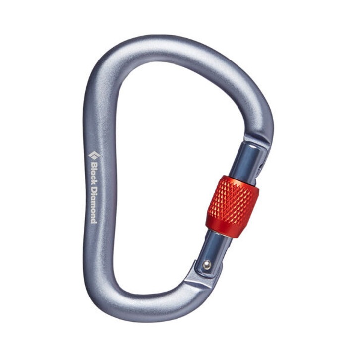Carabina Black Diamond Rocklock Screwgate grey